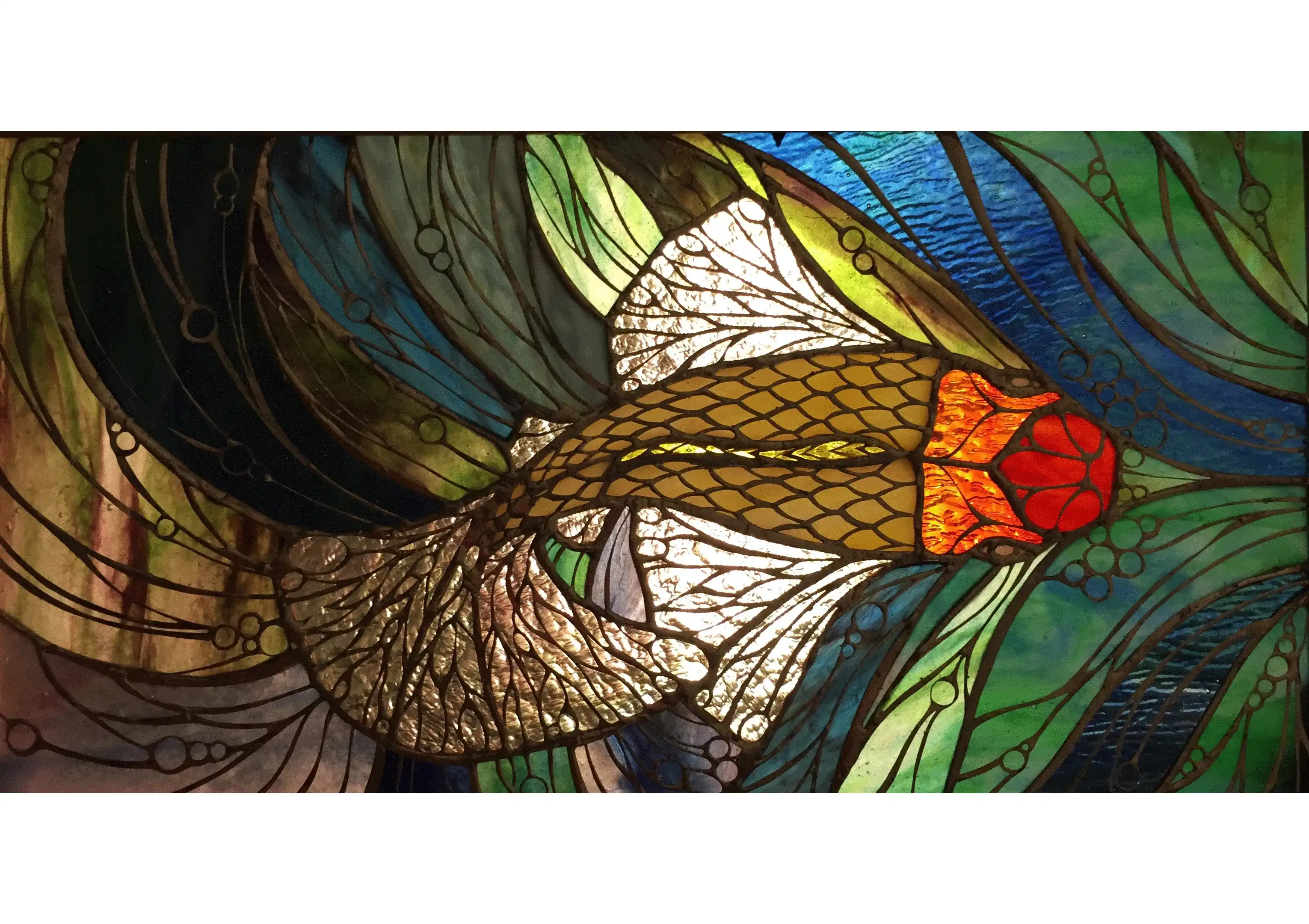 Margo-D-Marquette-Aesop's-Tiffany-Glass-Spring & Summe Animal Panels (18)