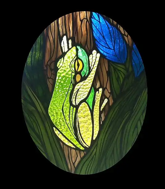 Margo-D-Marquette-Aesop's-Tiffany-Glass-Spring & Summe Animal Panels (23)